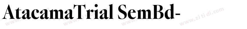 AtacamaTrial SemBd字体转换